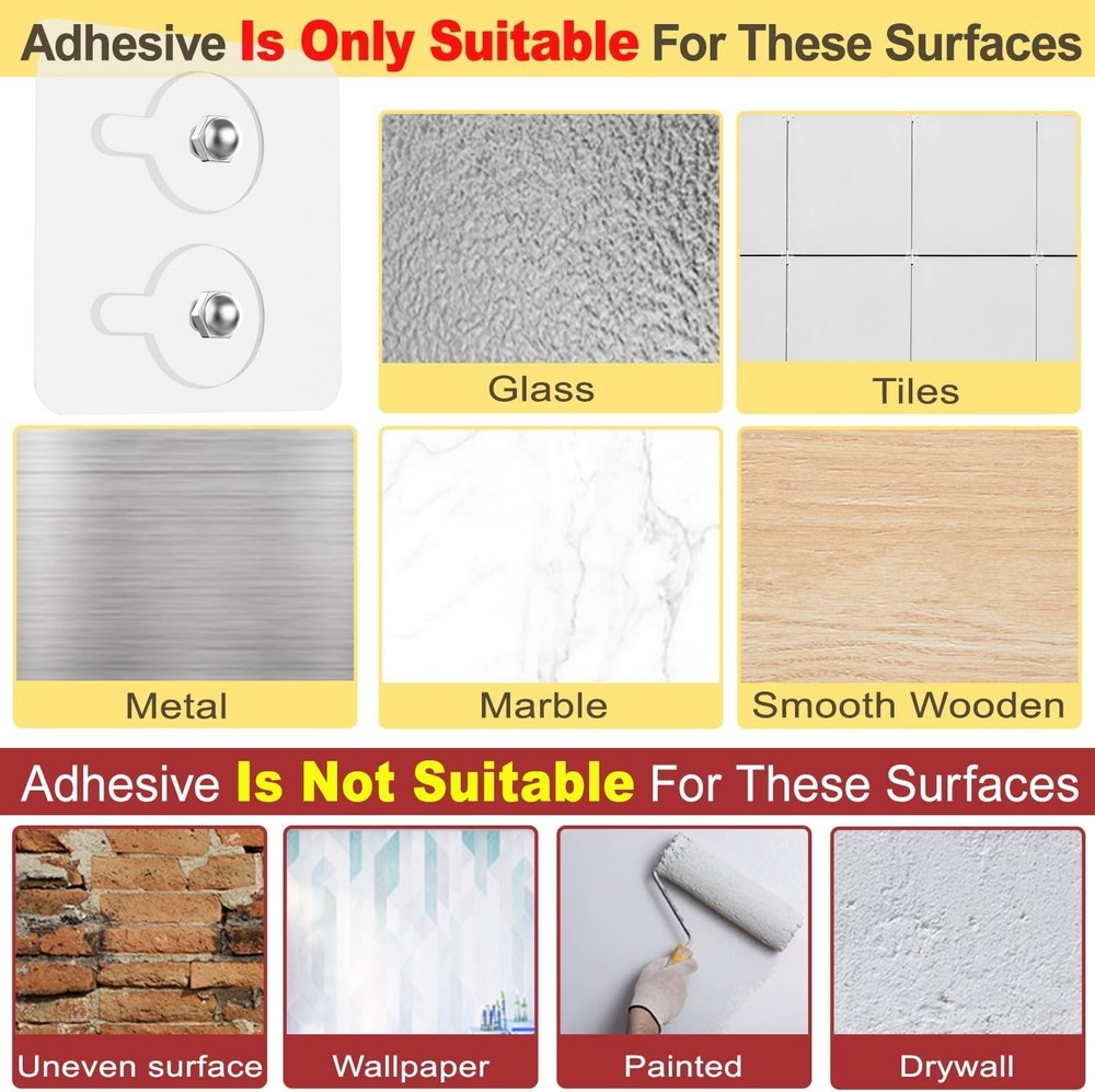 Versatile 2 Pack Hat Holders - Strong Adhesive & Wall Drilled for Easy Setup