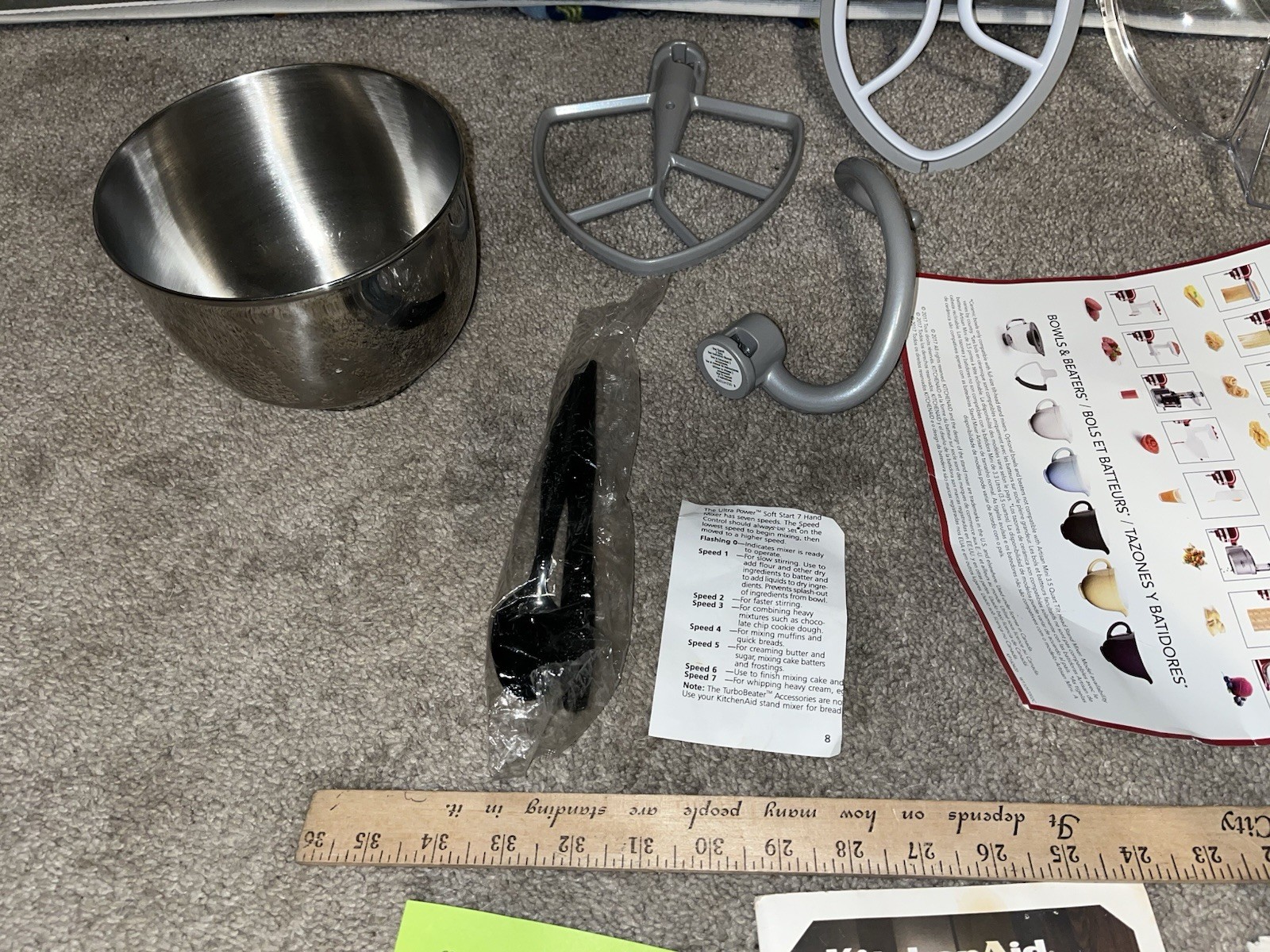 NOS KitchenAid KP26M9XCER 6 Quart 590 W Bowl-Lift Stand Mixer Ultra Power Soft 7