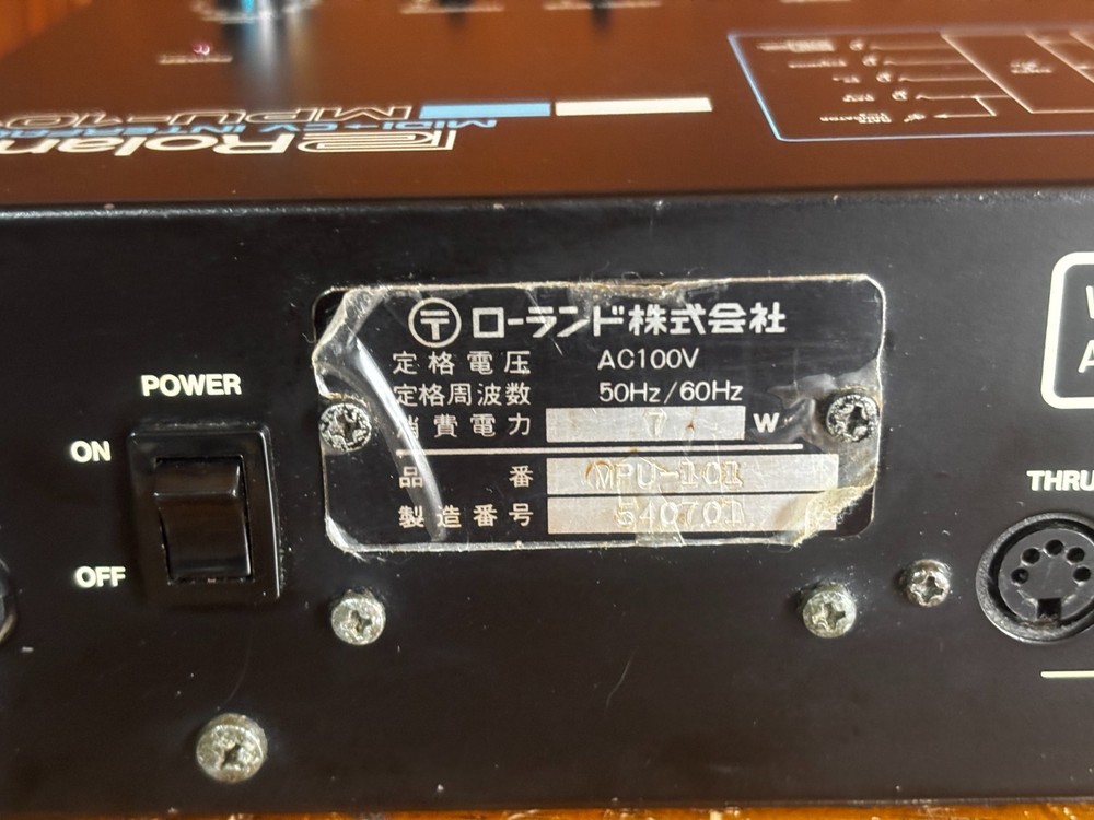 Roland MPU-101 Midi to CV interface