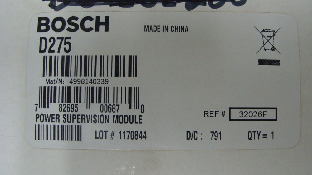 Bosch D275 POWER SUPERVISION MODULE NEW NOS