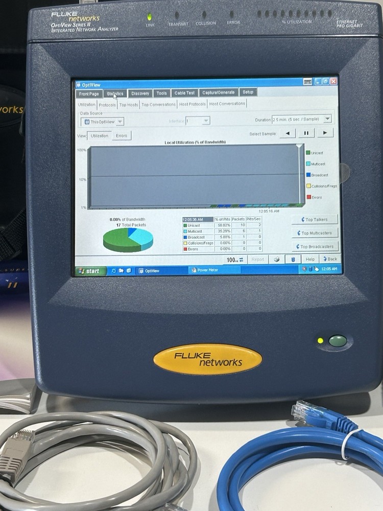 Fluke Network Optiview Series II Integrated Network Analyzer Excellent Condition