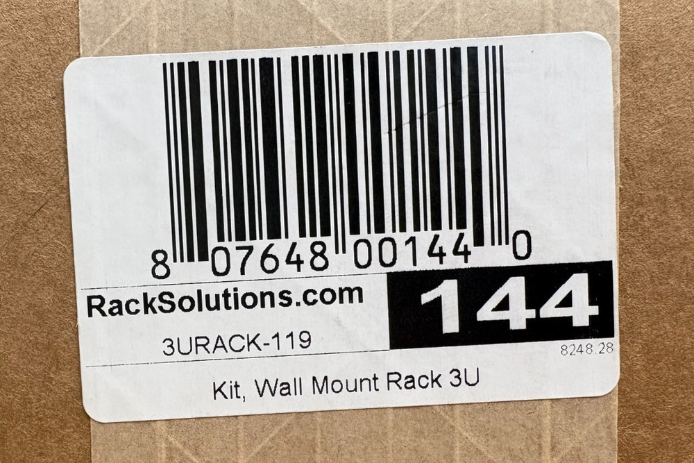 Rack Solutions Wall Mount Rack Bracket (P/N: 3URACK-119)