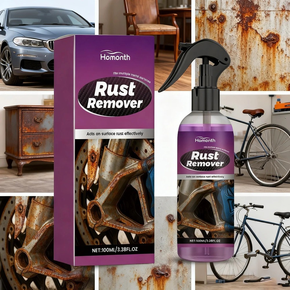Car Rust Removal Spray Rust Remover Rust Inhibitor Derusting Spray Multipurpos.