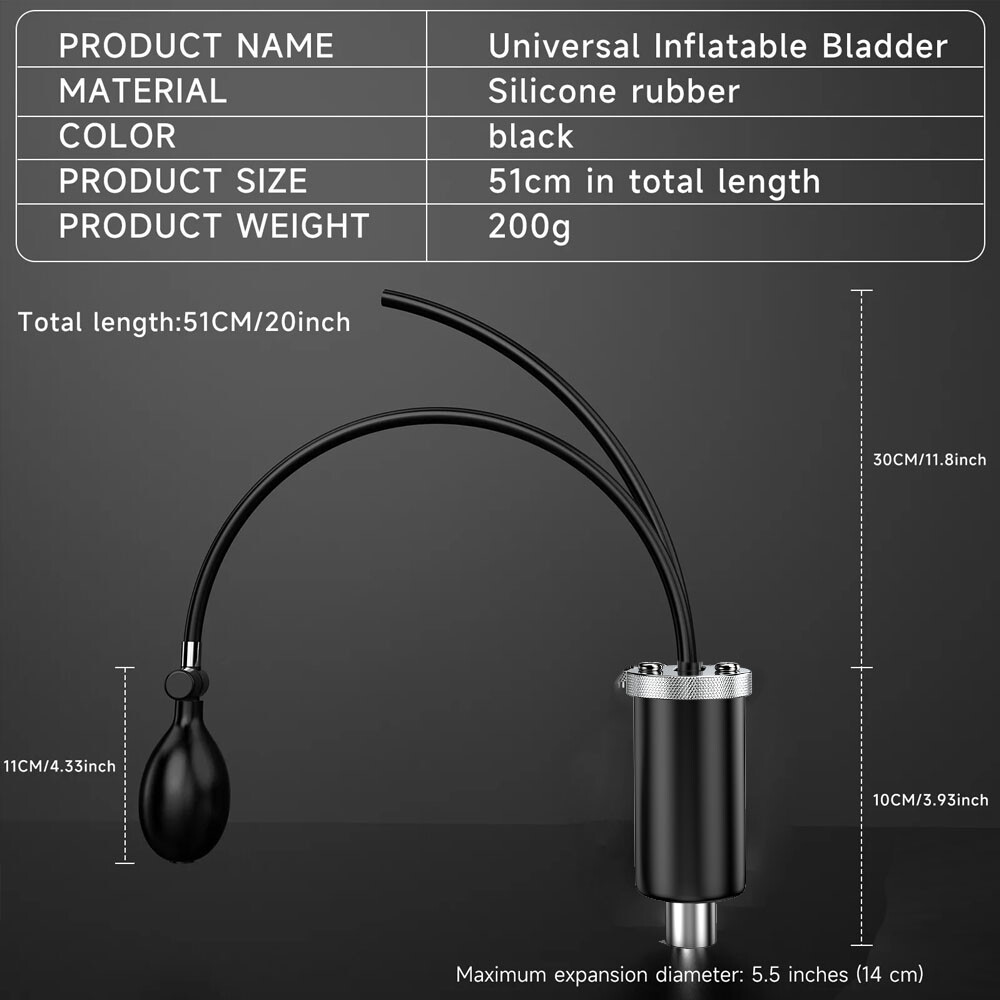 ANCEL Intake Inflatable Block Off Bladder For Use with All Smoke Machine Testing