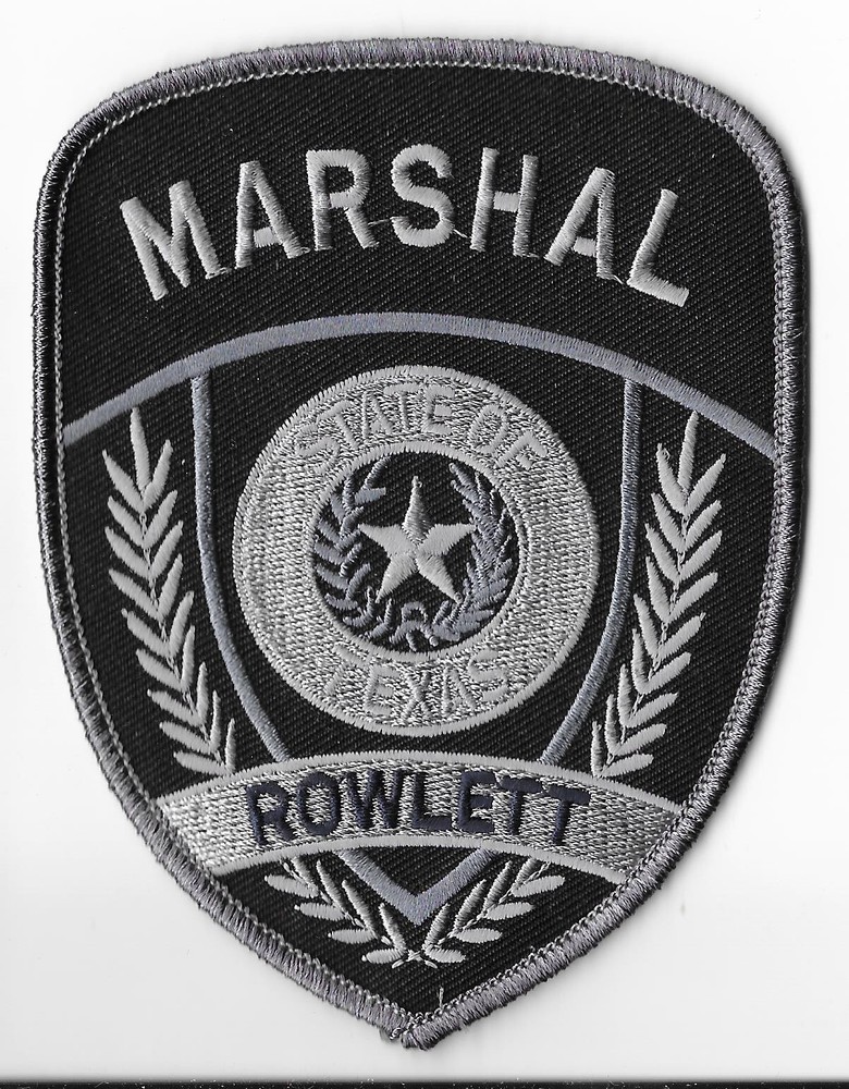 Rowlett City Marshal, Texas Shoulder Patch V1