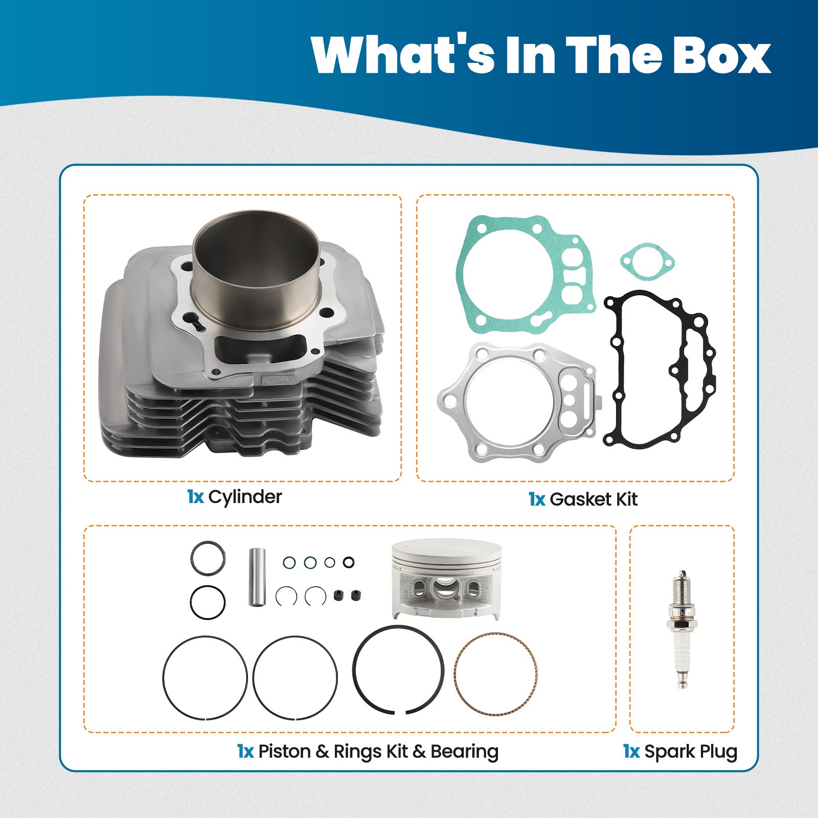 Cylinder Piston Top End Kit for Honda TRX500FM/FE Foreman 500 4x4/S/ES 2005-2011