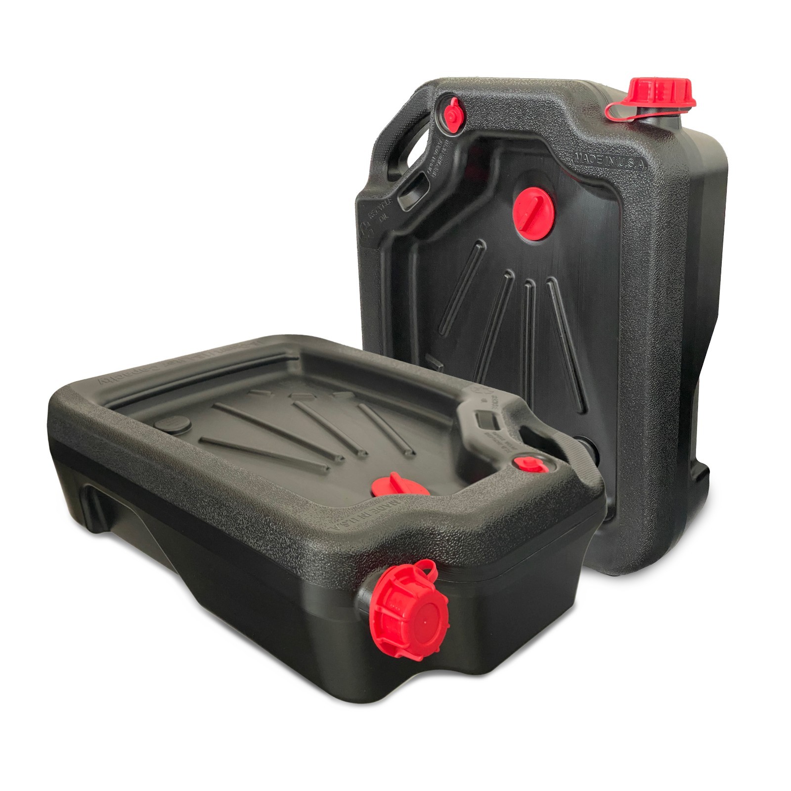 16 Quart Oil Drain Pan Leak-Proof Large Capacity Oil Change Container for Cars