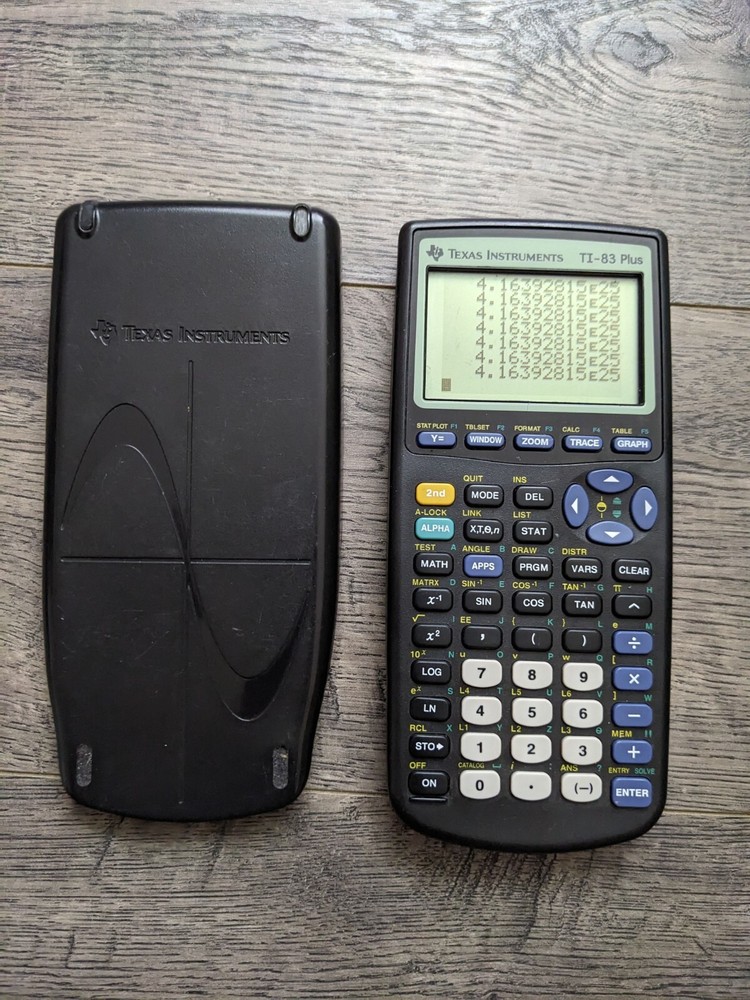 Texas Instruments TI-83 Plus Graphing Calculator With Cover