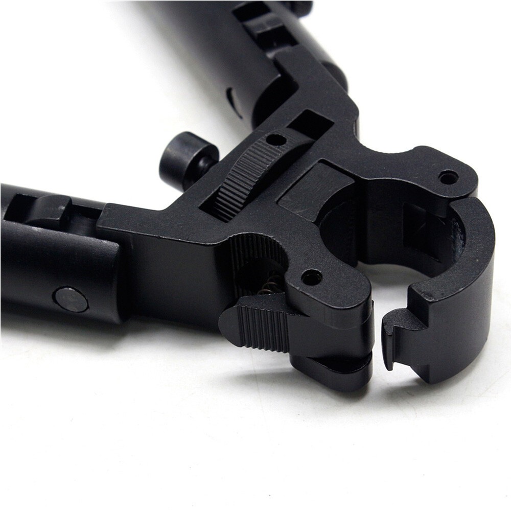 Clamp-on 6-9 inch Bipod for Rifles Round Mount Quick Release Foldable Adjustable