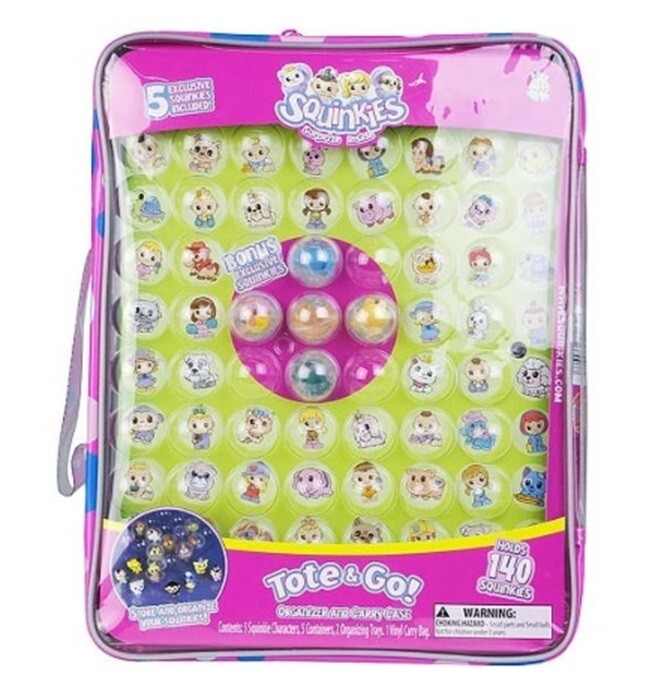 Squinkies Tote & Go Organizing & Carry Case Holds 140 Squinkies