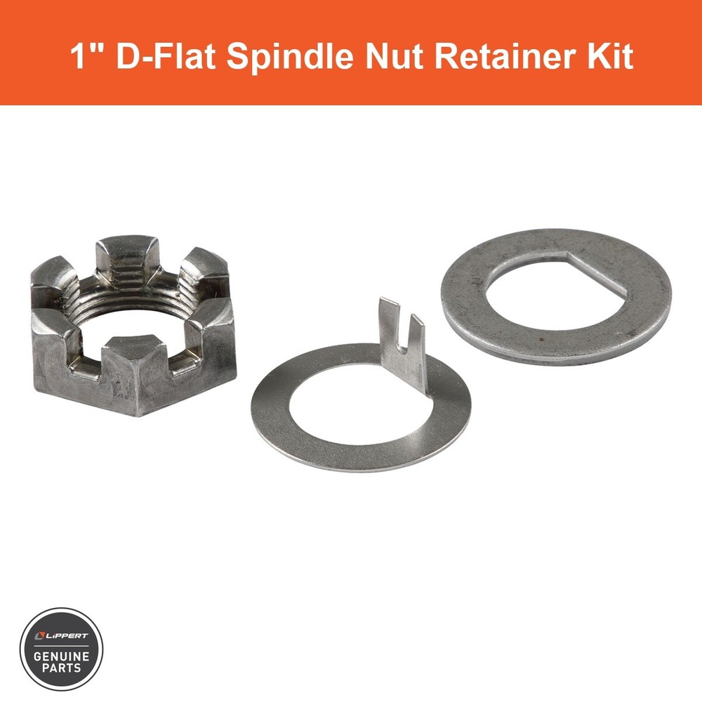 1" D-Flat Spindle Nut Retainer Kit