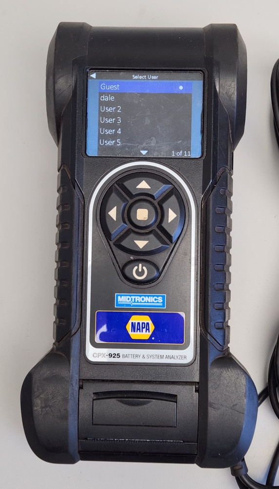 Midtronics NAPA CPX-925 Battery & System Analyzer Electrical Diagnostic Printer