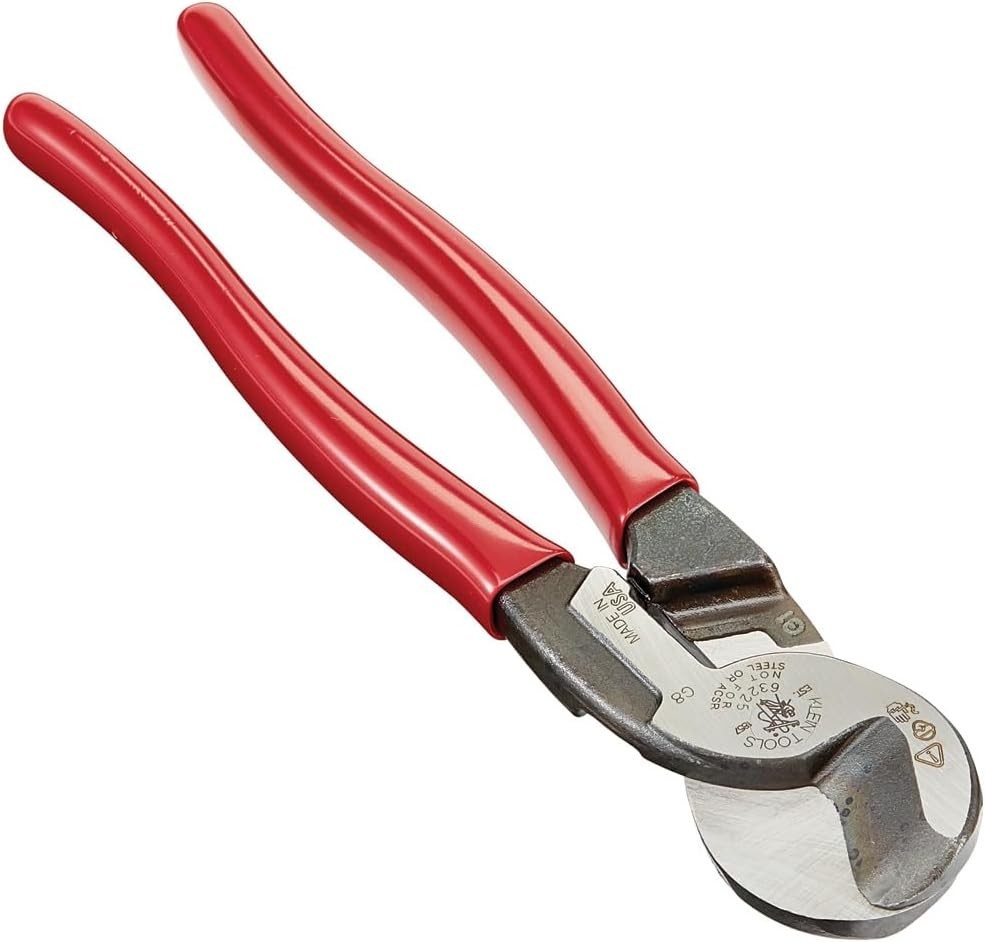 Durable 9-Inch High Leverage Cutter with Precision Jaws for Easy Cable Cutting