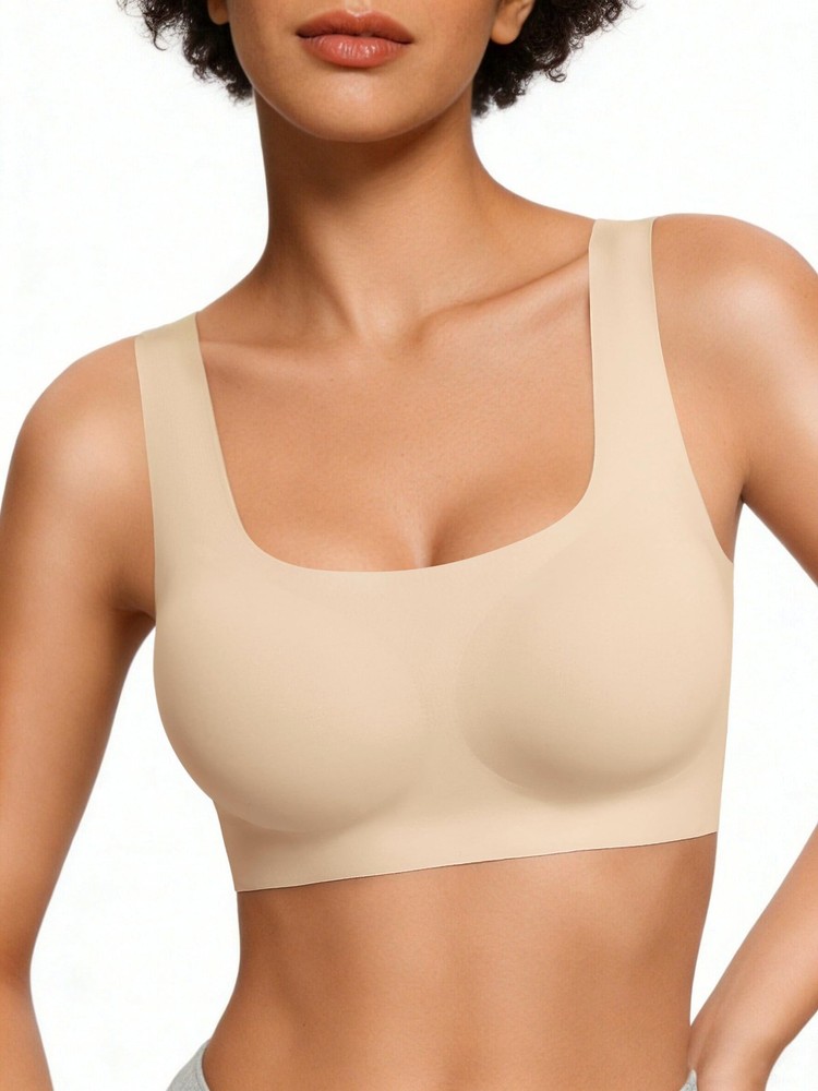 Avidlove Women's Comfy Pullover Wireless Bra Seamless XX-Large, Nude