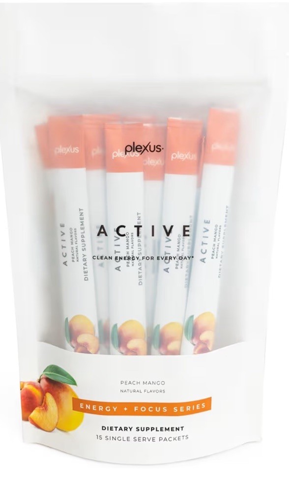 Plexus Active Peach Mango - 15 packets -Exp 04/2027 - New! Sealed!