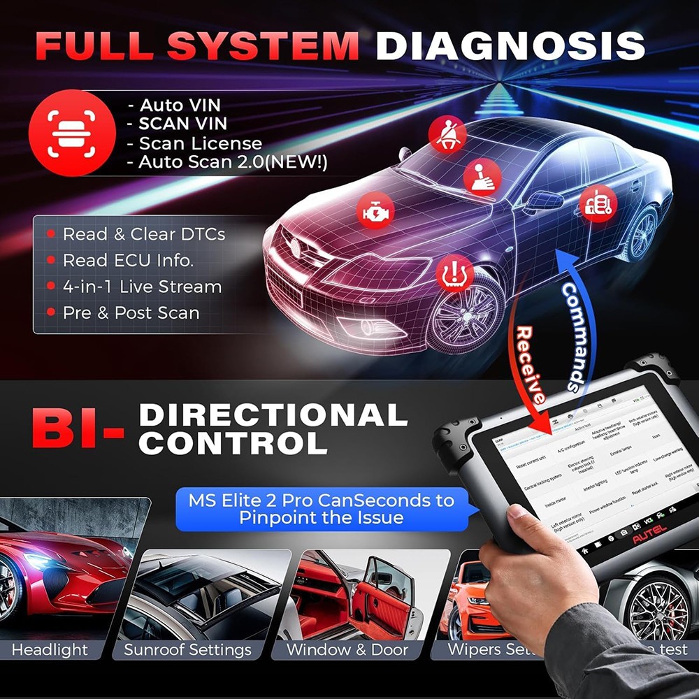 Autel MaxiSys Elite II Pro ULTRA J2534 Programming ECU Coding Diagnostic Scanner