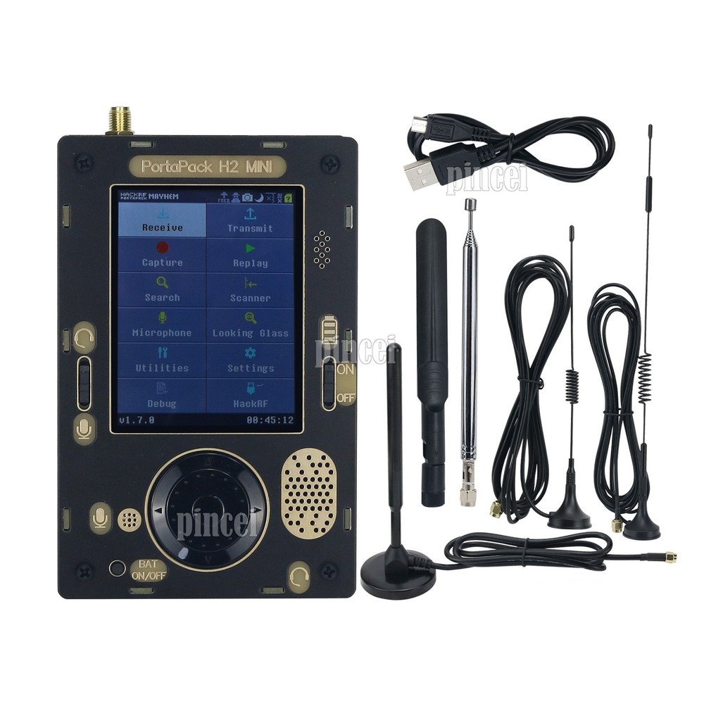 Portapack H2 Mini SDR Software Defined Radio Receiver with Five Antennas