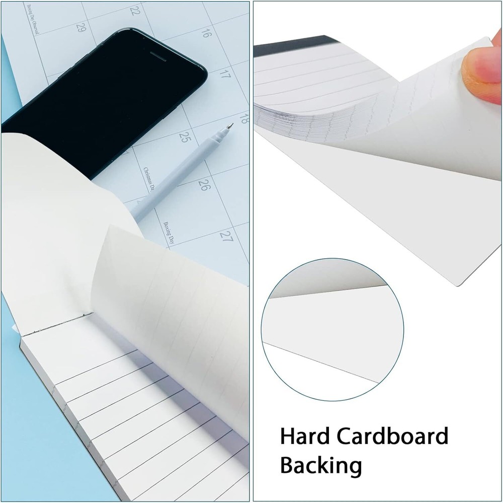 20 Pack Small Notepad, 3 x 5 Inch Ultra Quality Note Pads, Server Lined Papers a