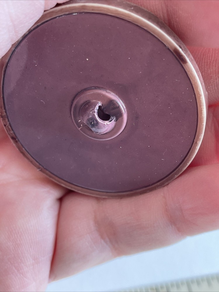 Extra Large Vintage Hollow Celluloid Button 1 3/4”