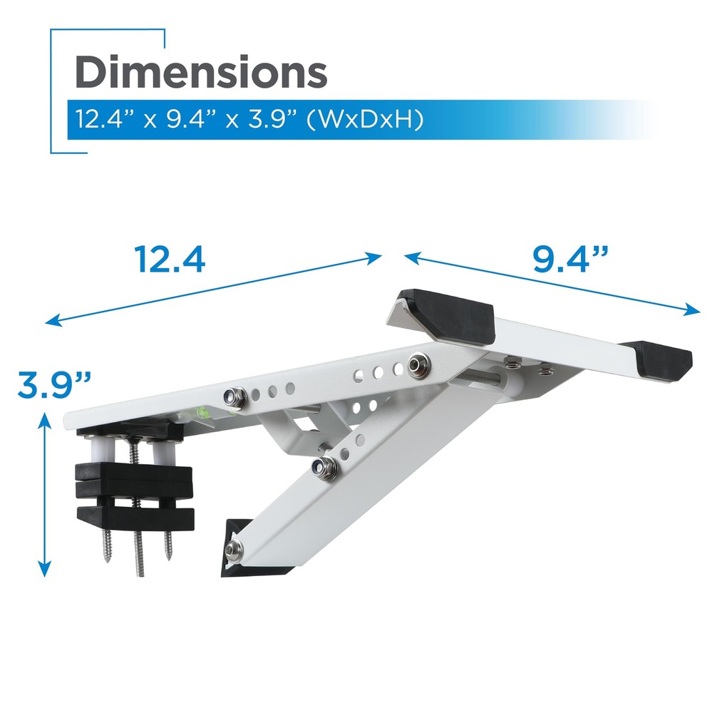 AnyMount Air Conditioner Support Bracket for Outdoor Window AC, Medium, White