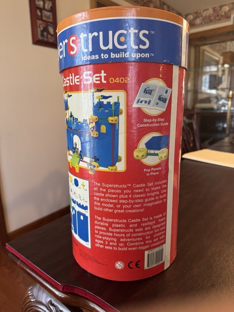 Superstructs Castle Set #0402 INCOMPLETE SET