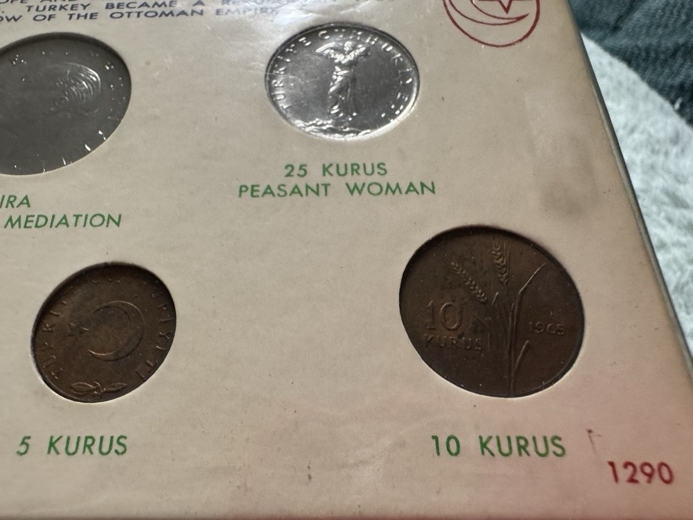 TURKEY 6 Coins 1965 UNC Set