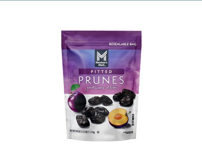 2 Pack-Member's Mark Dried Pitted Prunes, 40 oz.