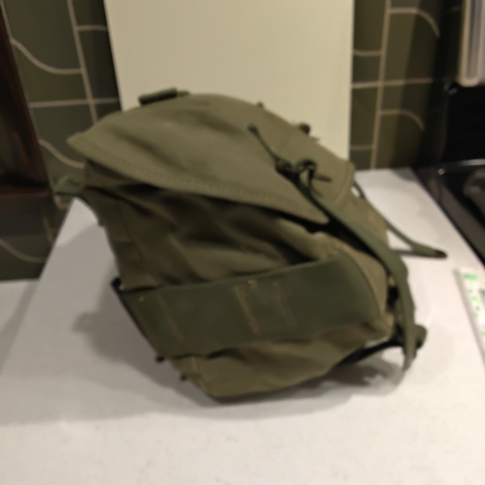US Military Rubberized Mussette Bag with strap
