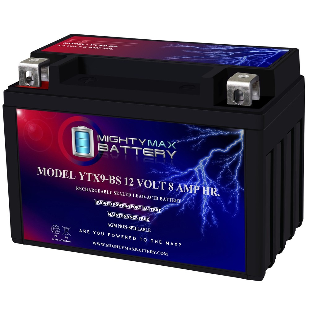 Mighty Max YTX9-BS Replacement Battery 12V9-B Battery