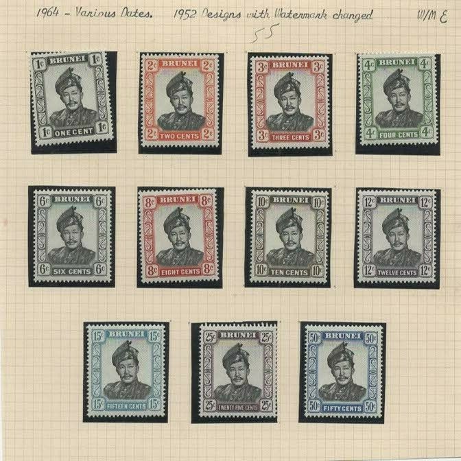 Stamps Brunei small collection unused