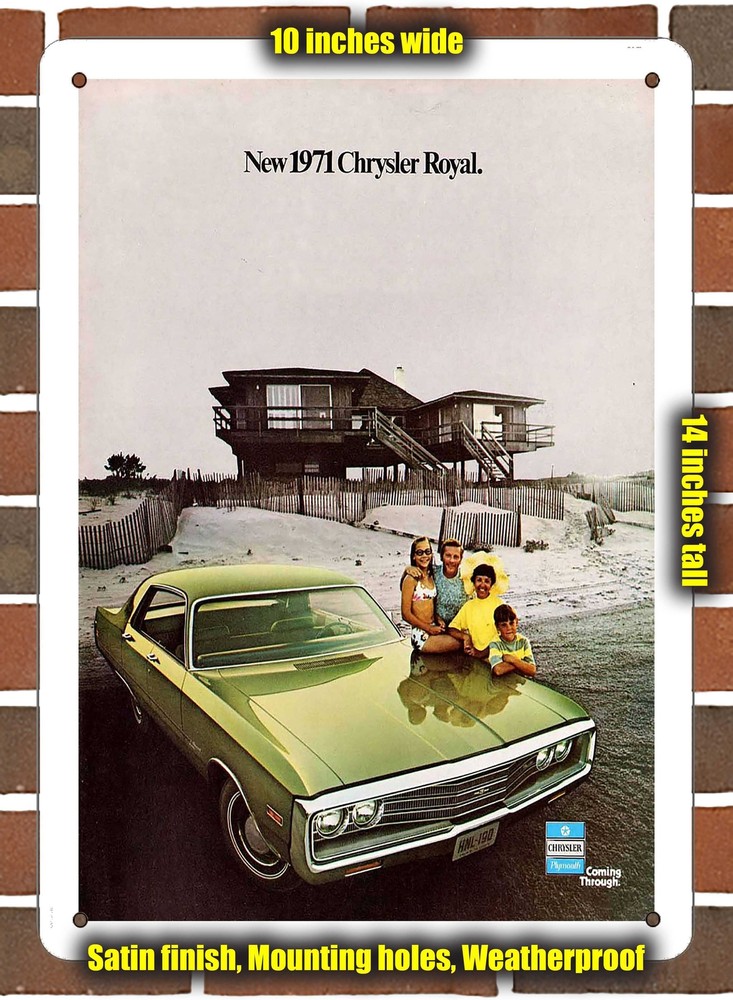 Metal Sign - 1971 Chrysler Royal