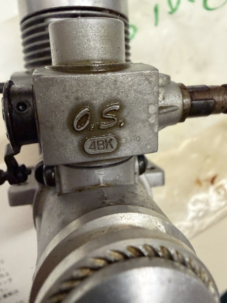 OS MAX 40F SR RC Engine with Box, Muffler & Instructions