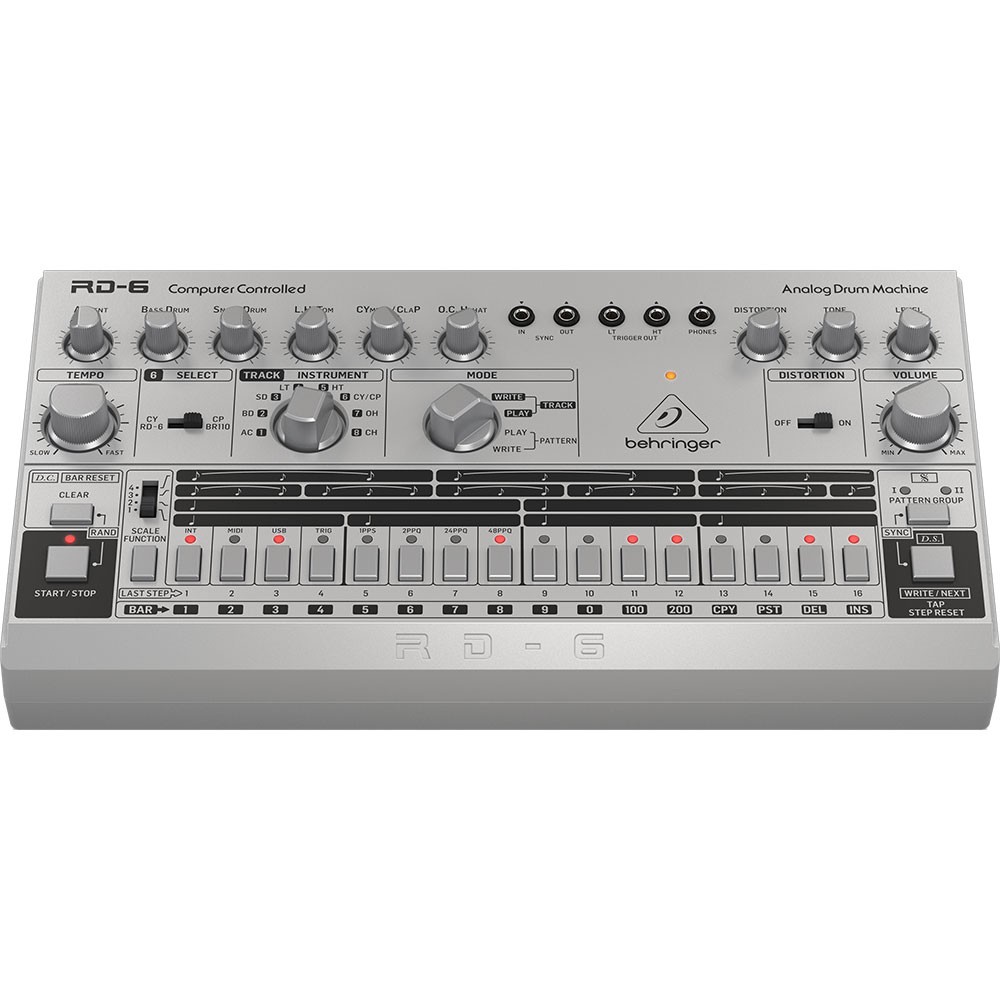 Behringer RD-6 Analog Drum Machine - Silver