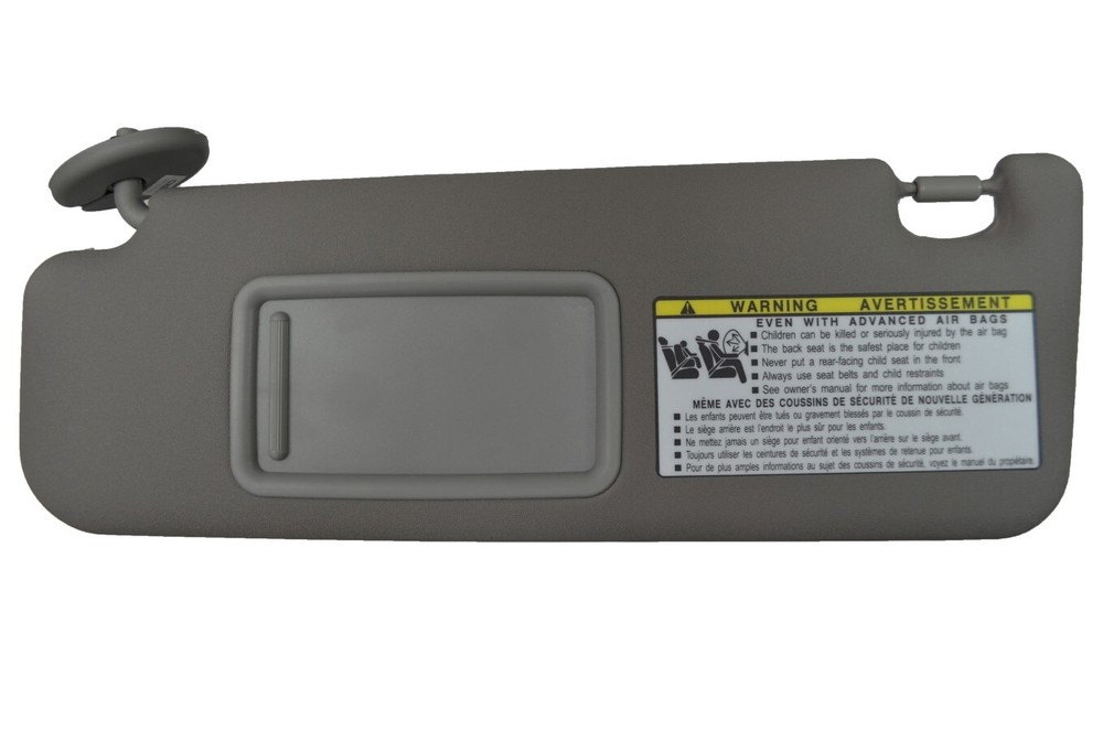 Sun Visor Gray without Sliding Blind Driver Side for 2006 2007 Toyota 4Runner