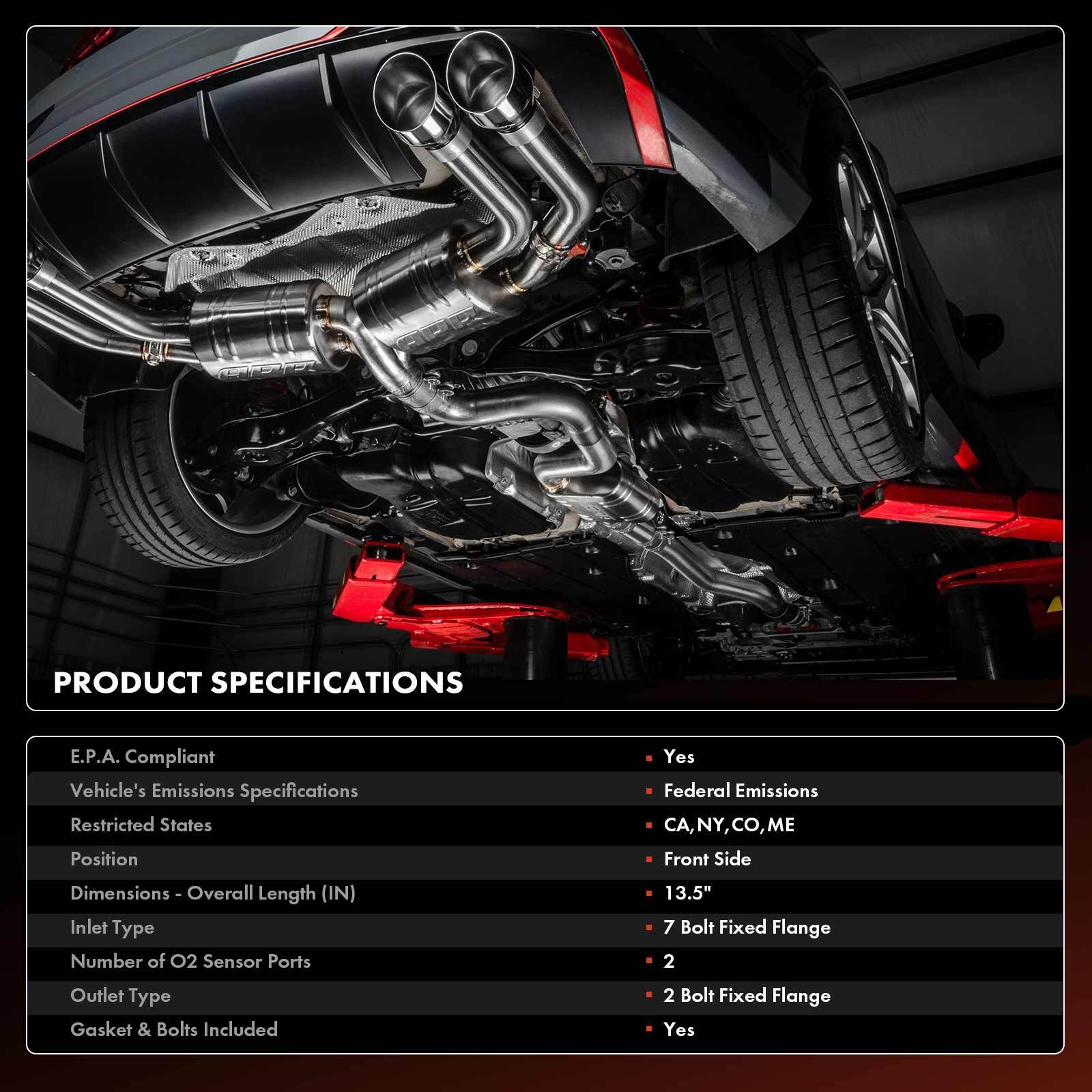 Front Side Catalytic Converter for Hyundai Santa Fe Tucson Kia Sorento Sportage