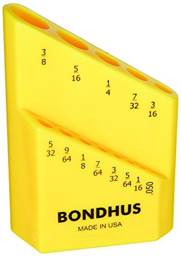 Bondhus 18037 Bondhex Color Coded Case, Holds 13 Tools, 10 Piece