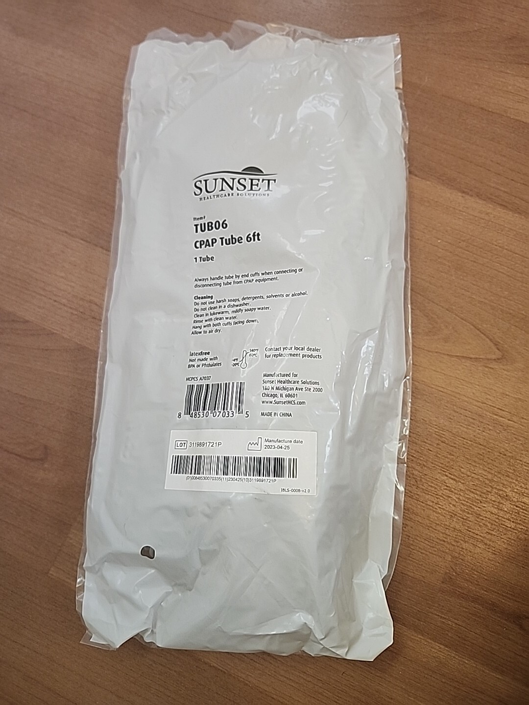 Standard Hose Tubing for CPAP (6 feet/72 inches). FREE shipping!