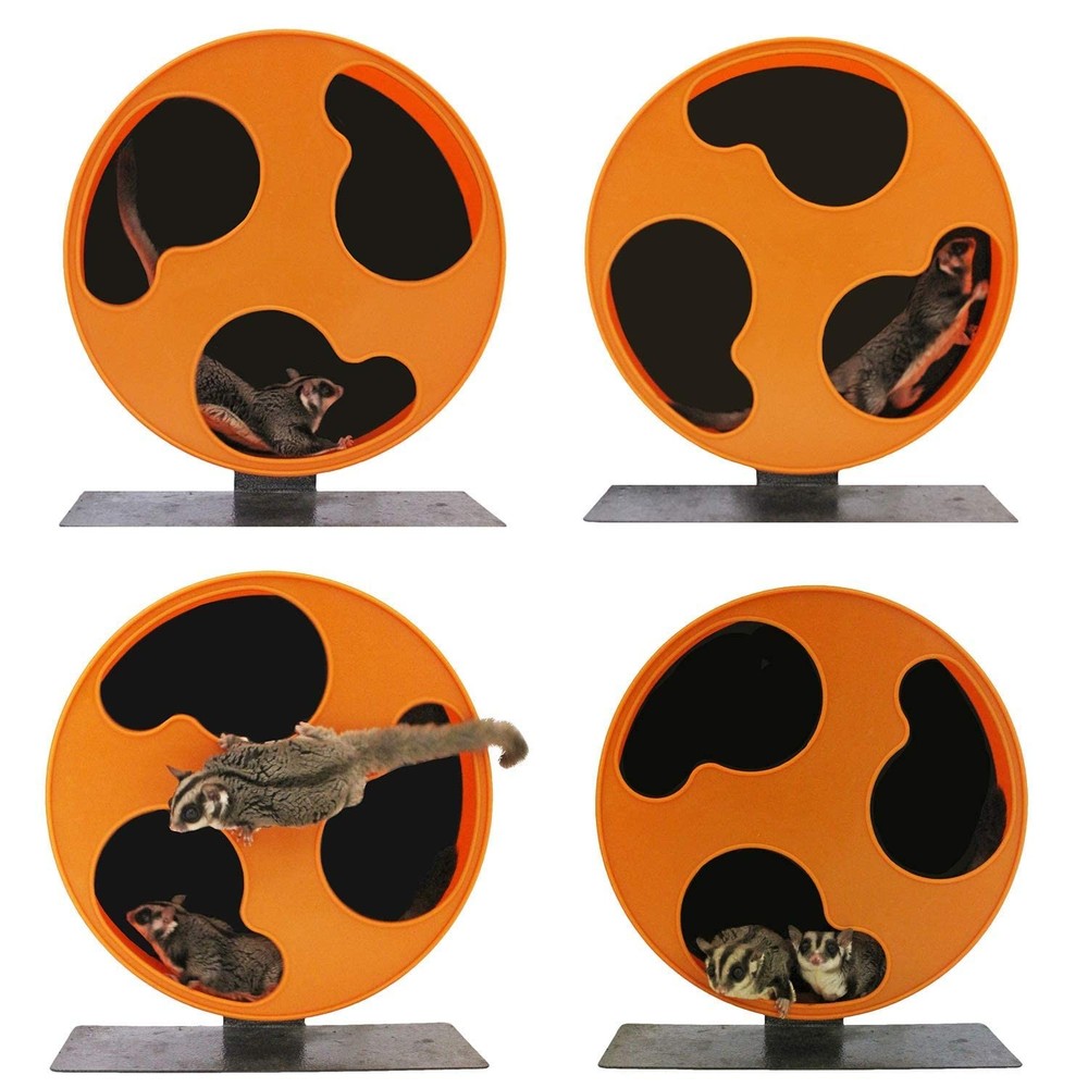Silent Runner 12" Regular | Wheel + Cage Attachment | Sugar Gliders, Hamsters...