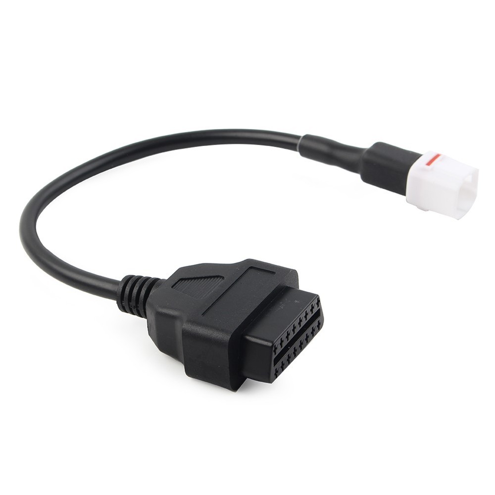 Motorcycle 4 Pin to OBD2 Diagnostic Tool Code Reader Adapter Cable For Yamaha