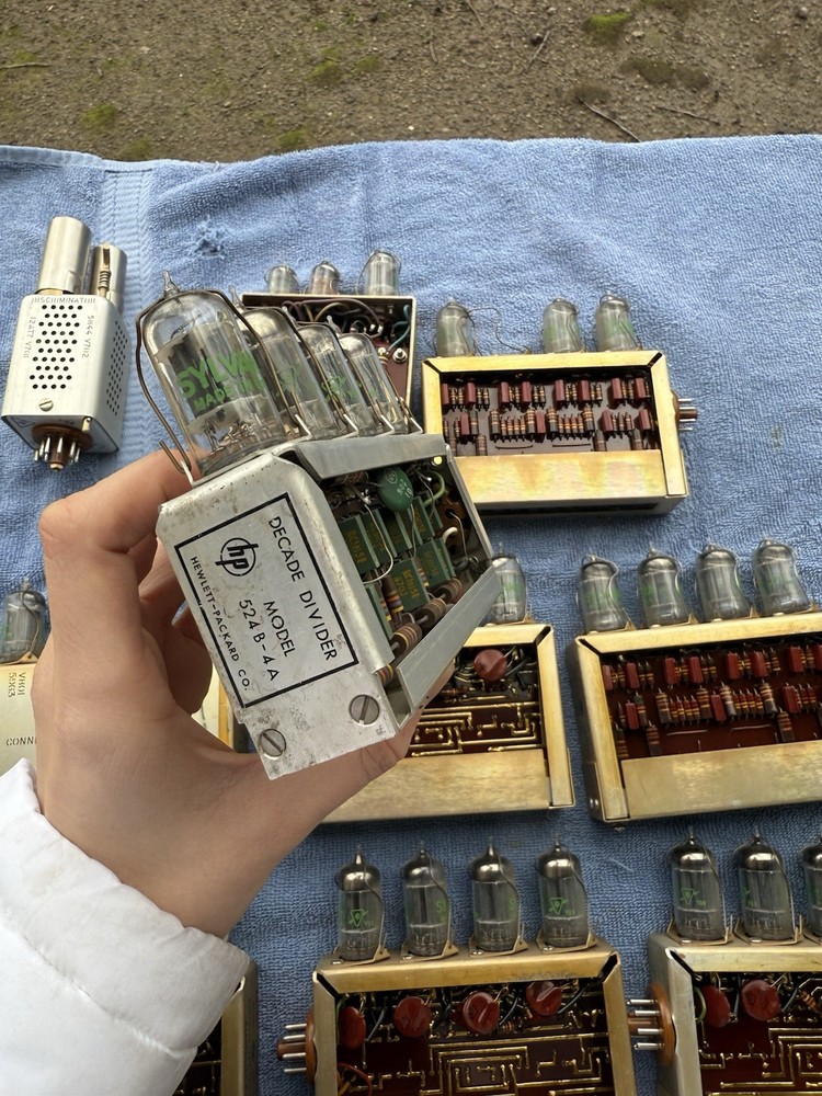 Vintage Hewlett Packard HP counter modules