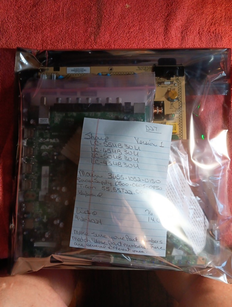 Sharp LC-55UB30U Plus More Models Repair Kit Version 1