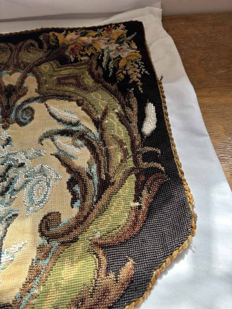Vintage Hand-Beaded Piece. BEAUTIFUL HANDIWORK!!