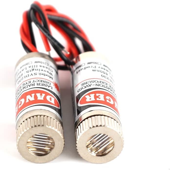 Compact Red Laser Module Set - Adjustable Focal Length for Accurate Applications