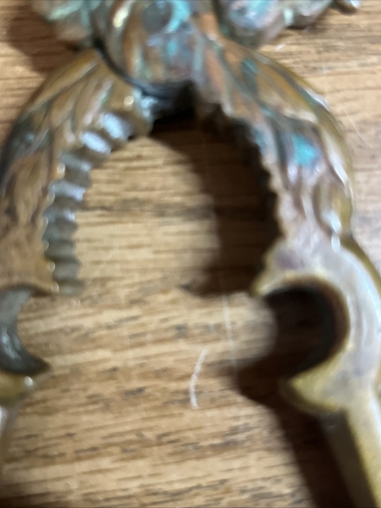 Vintage solid Metal Rooster chicken Nut Cracker, Bottle opener .