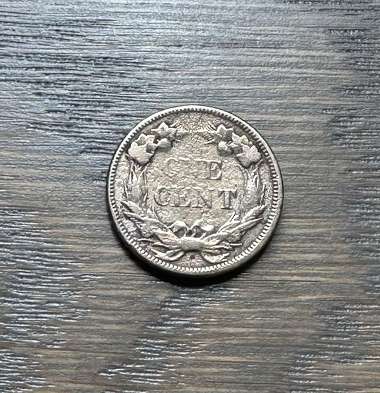 1858 US Flying Eagle Penny One Cent - Small Letters