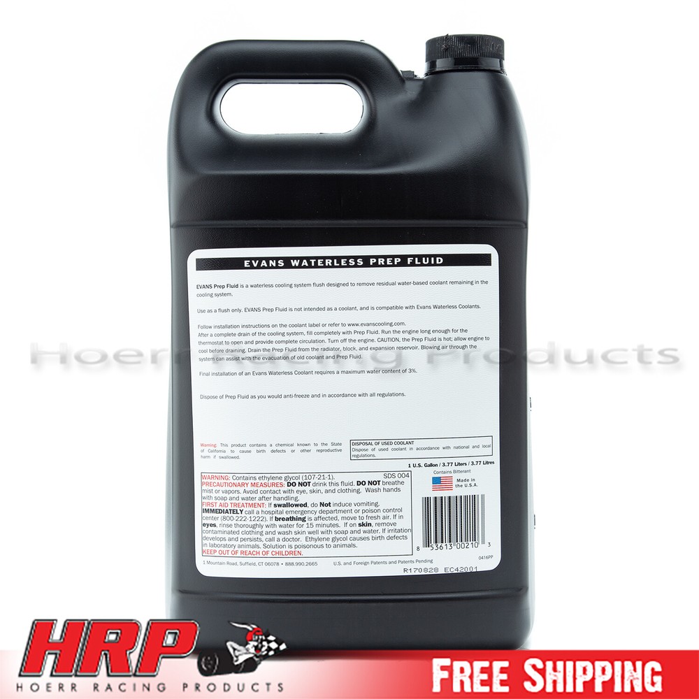 Evans Waterless Coolant -PREP Flush (1 Gallon) -EC42001
