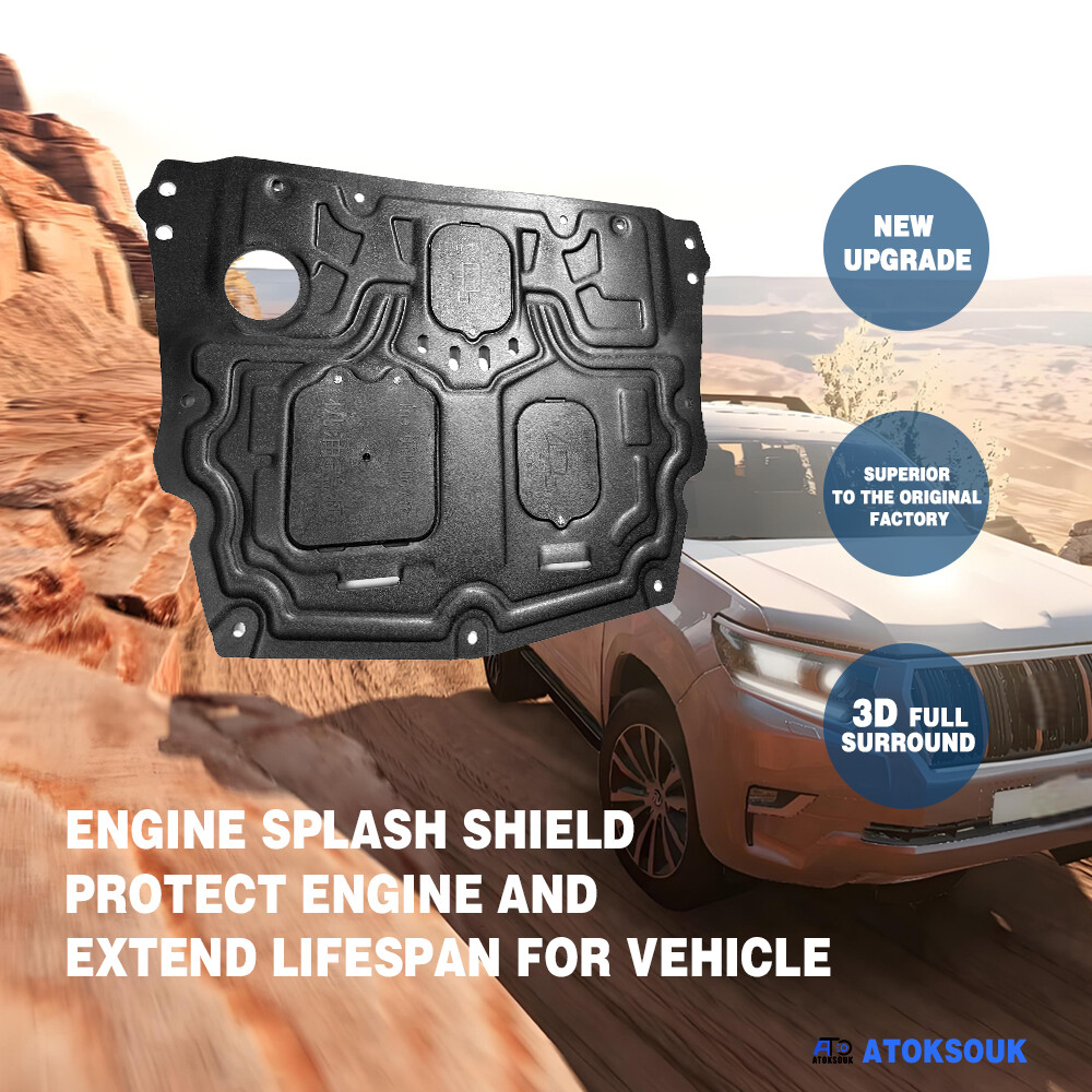 Thick Engine Splash Shield For Volvo XC90 2017-2024 Front Engine Guard Hard