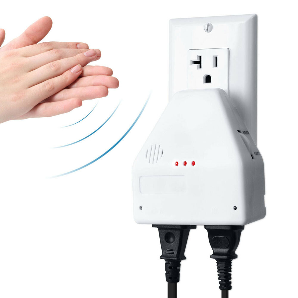 Clapper Sound Activated Clap On/Off Light Switch Wall Socket Outlet Adapter
