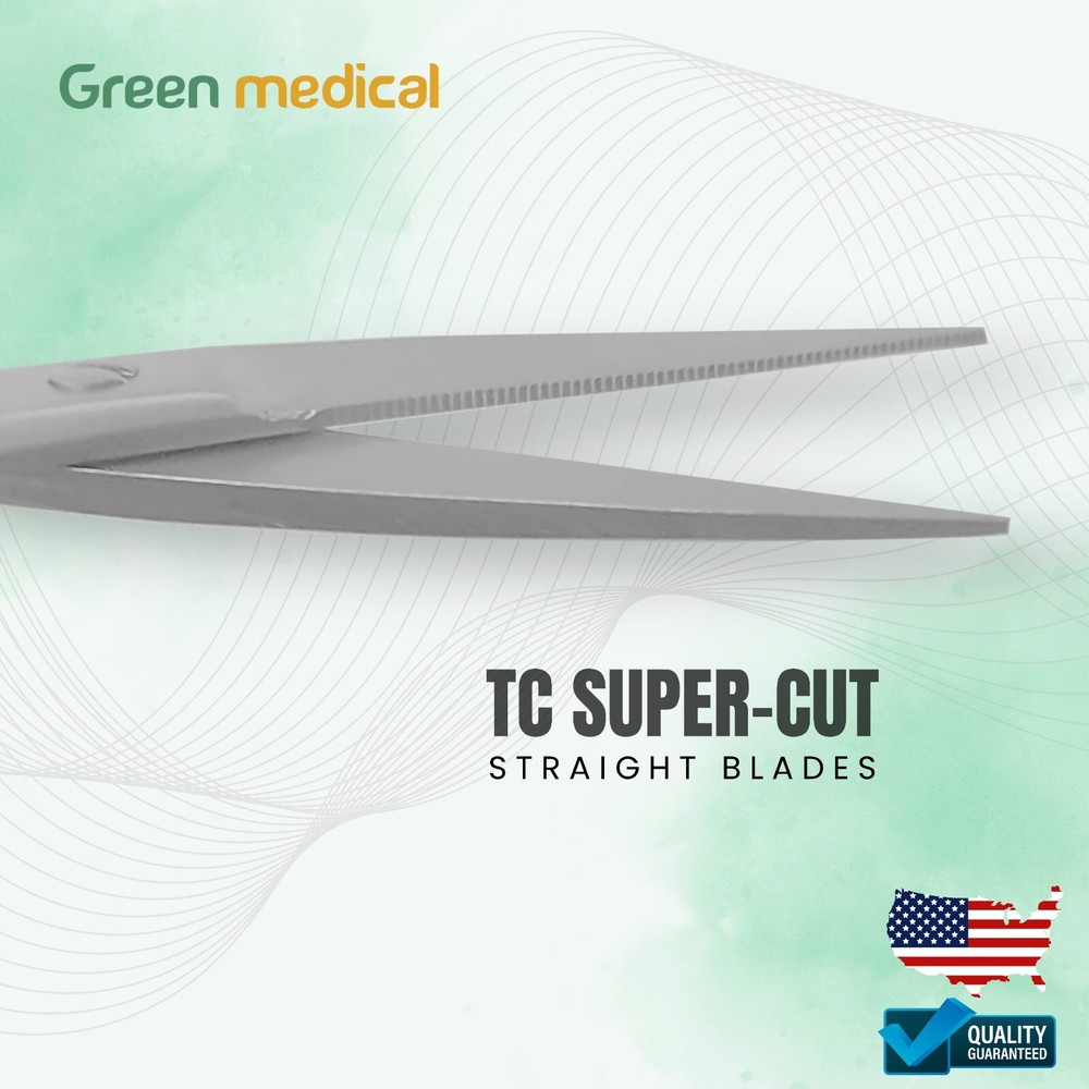 Supercut TC Iris Scissors 4.5" Straight, Plastic Surgery Delicate Scissors