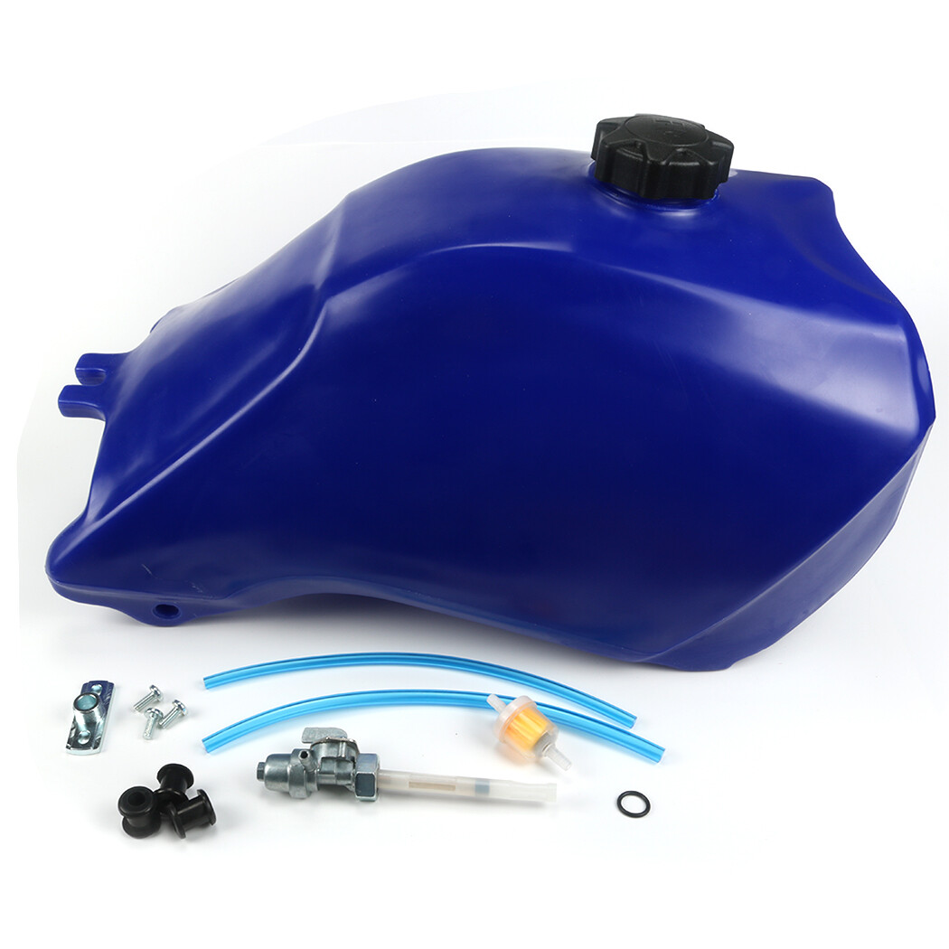 For Honda TRX300 TRX 300 93-2000 plastic gas fuel tank fourtrax Blue & petcock